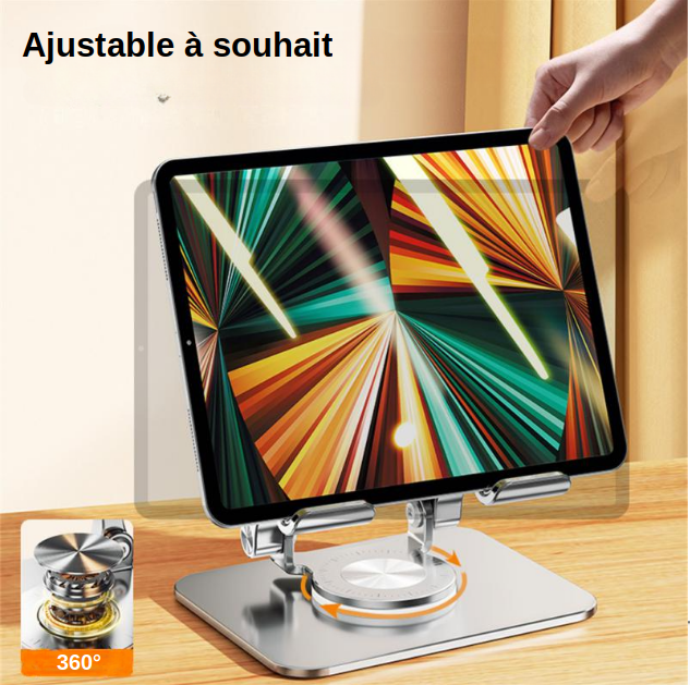 Servir Support Tablette XL Pliable - Extra Robuste et Stable